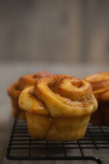Homemade Cinnamon Roll with Frosting