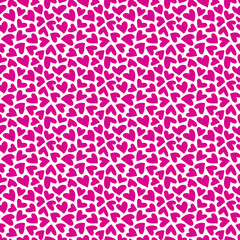 Red hearts seamless pattern.