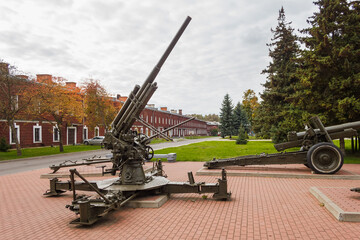 Belarus, Brest. - October 1th, 2013: The exposition of the Defense Museum of the Brest...