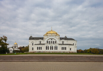 Belarus, Brest. - October 1th, 2013: Orthodox Cathedral Saint Nikolay's in the Brest fortress.