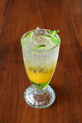 Thailand beverage - Passion fruit and Kiwi Soda