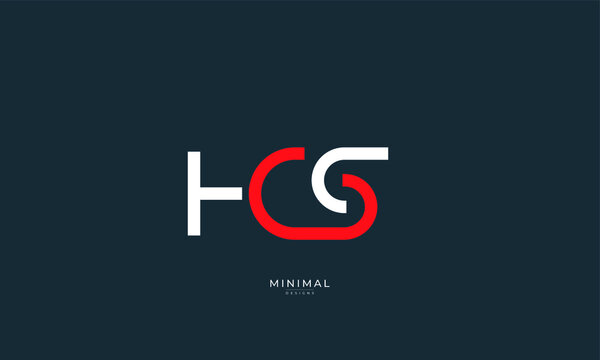 Alphabet letter icon logo HCS