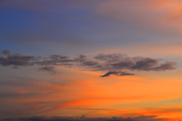 Twilight sky background with Colorful sky