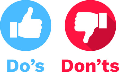 do don'ts like vector sign