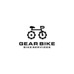 Creative modern bike logo template design vector illustration