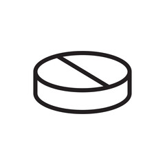 pill icon logo illustration template