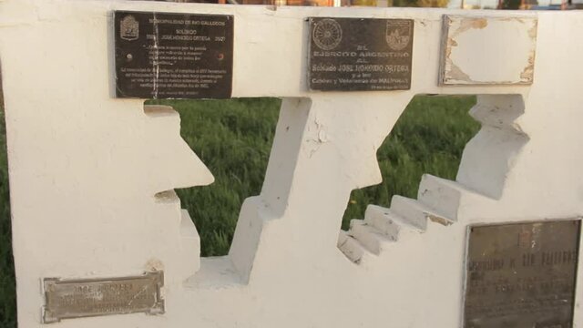 Islas Malvinas War Memorial in Rio Gallegos, Santa Cruz province, Argentina (In memory of the fallen and missing of the 1982 Falklands War).