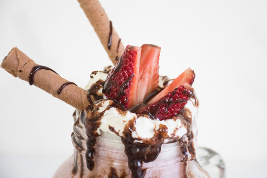 Batido o malteada de fresa