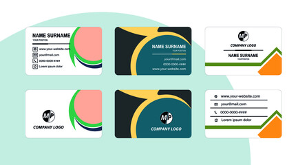 Fototapeta premium Simple vector business card design