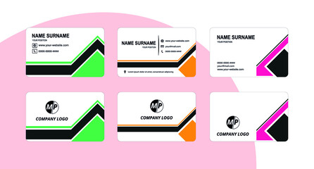 Simple vector business card design