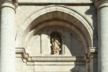 Fototapeta na wymiar Valladolid cathedral portal, Spain
