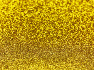Gold glitter bokeh texture abstract background