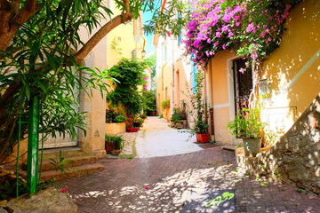 Fototapeta na wymiar Old town of Hyeres, France