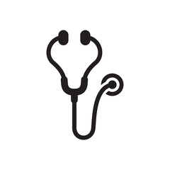 stethoscope icon logo illustration template