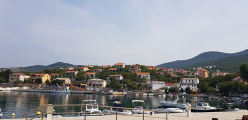Naklejka na ściany i meble view of the bay Klenovica im croatia
