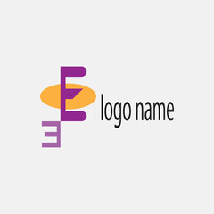 letter e creative logo color template illustration. vector design