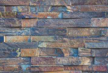 Colorful brick wall texture, abstract background, decorative bricks wall pattern
