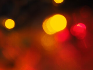 Christmas and Happy new year on blurred bokeh abstract background.and color full.