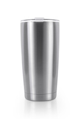 Empty hot cup isolated on white background.