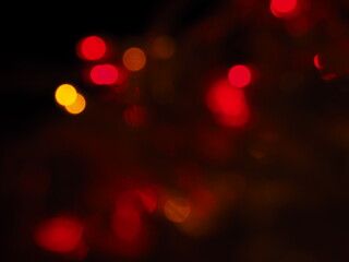 Christmas and Happy new year on blurred bokeh abstract background.and color full.