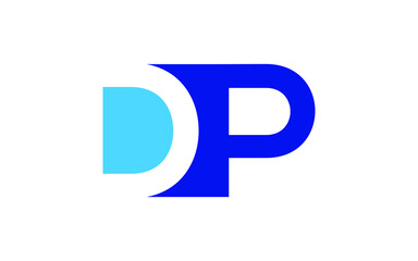 DP or PD Letter Initial Logo Design, Vector Template