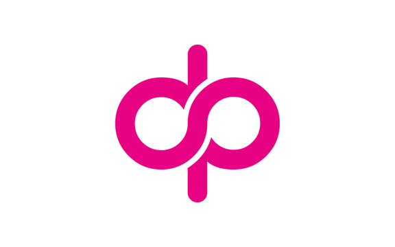 dp or pd Letter Initial Logo Design, Vector Template