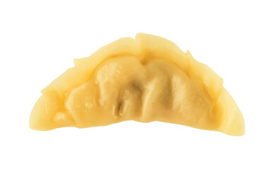 Japanese gyoza snack isolated on a white background