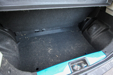 Dirty trunk floor
