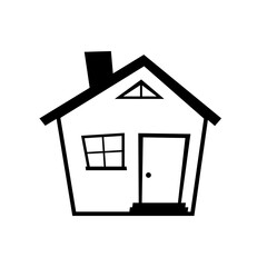 House vector icon on white background