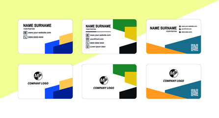 Simple vector business card design