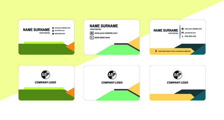 Simple vector business card design