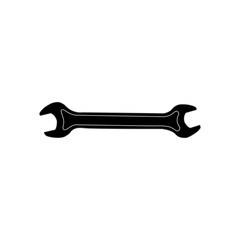 An isolated image of a wrench on a white background. Wrench for tightening metal nuts. Hand tool.