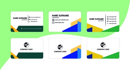 Simple vector business card design