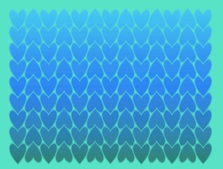 background with blue hearts
