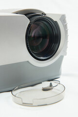 video projector on a white background