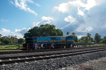 Train engine rotation point Sri Lanka