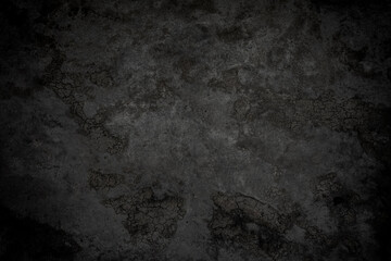 Fototapeta na wymiar Black rough concrete wall texture background. Polished concrete grunge surface.