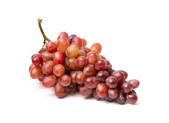 Fresh red grape isolated on white background. Clipping path include in this image.