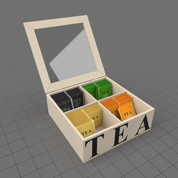 Open tea box