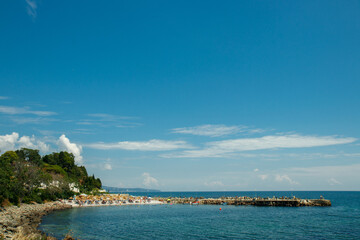 view of the sea from the sea