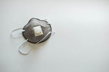 Face mask doctor and corona virus protection isolated on a white background, protect and anti covid 19 virus concept.