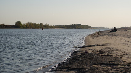Fototapeta na wymiar river beach