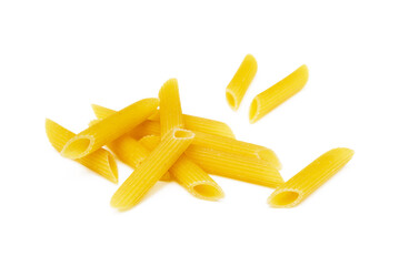 Traditional Italian pasta isolated on white background