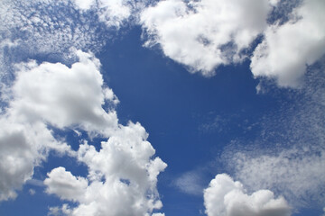 Naklejka na ściany i meble clouds and blue sky for background