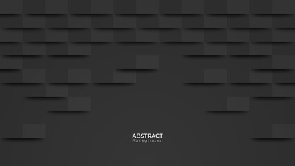 Fototapeta na wymiar Abstract modern square background. Black texture. vector illustration