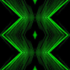 abstract background with green stripes, Beautiful geometric shaped pattern drawn on abstract...