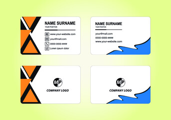 Obraz premium Simple vector business card design