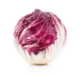 Fototapeta premium Radicchio, red salad isolated on white background