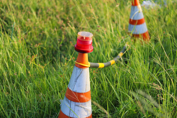 Traffic cones are prohibited