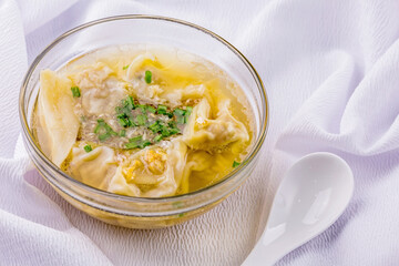 Dumpling pork soup